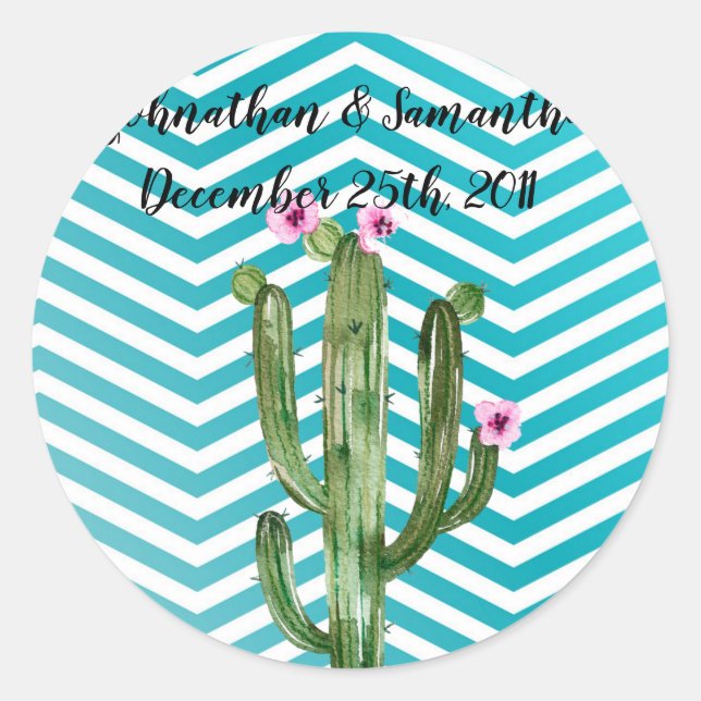 20 - 1.5" Gefallen Stickers Boho Cacti Cactus Succ (Vorderseite)