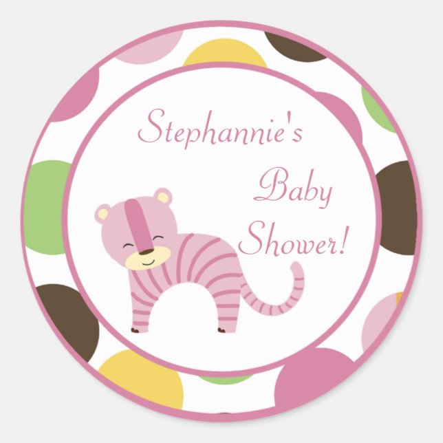 20 - 1,5" Gefallen Stickers Jungle Queen Tiger Saf (Vorderseite)