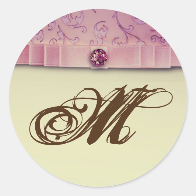 20 - 1,5 Umschlag Aufkleber Amethyst Jewel Embosse (Vorderseite)