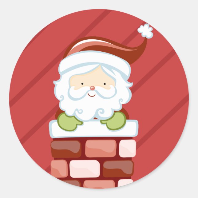 20 - 1,5" Umschlag Aufkleber, der den Schornstein  Runder Aufkleber (Vorderseite)