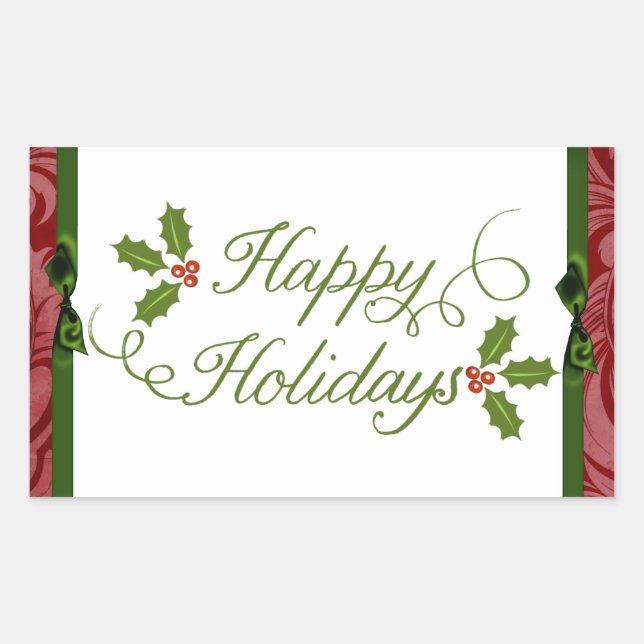 20 - 1,5" Umschlag Aufkleber Frohe Weihnachten (Vorderseite)