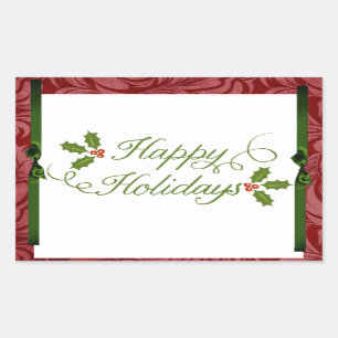 20 - 1,5" Umschlag Aufkleber Frohe Weihnachten