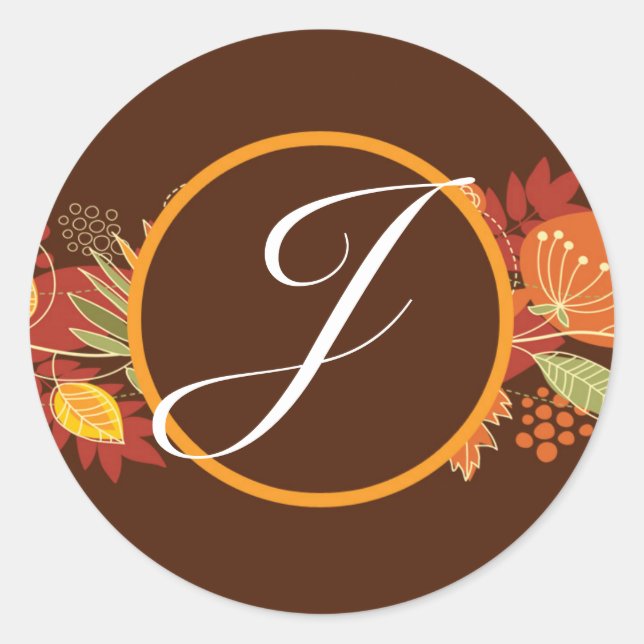 20 - 1,5 Umschlag Aufkleber Herbstgänge fallen flo (Vorderseite)