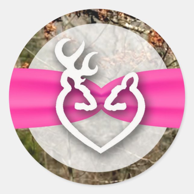 20 - 1,5 Umschlag Aufkleber Hirschkuh Doe Buck Cam (Vorderseite)