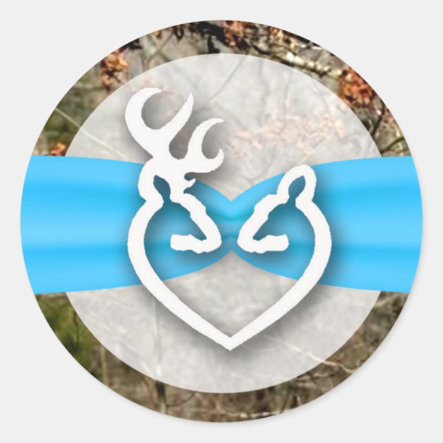 20 - 1,5 Umschlag Aufkleber Hirschkuh Doe Buck Cam (Vorderseite)