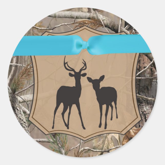 20 - 1,5 Umschlag Aufkleber Jagd auf Hirschknochen (Vorderseite)