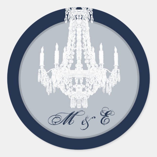 20 - 1,5 Umschlag Aufkleber Kristallleuchter Glitz (Vorderseite)