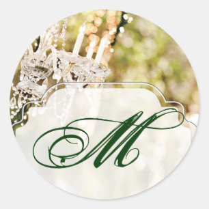 20 - 1,5 Umschlag Aufkleber Kronleuchter im Oak Tr