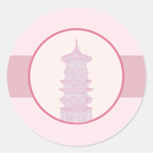 20 - 1,5" Umschlag Aufkleber Lila Pink Lantern/Flo