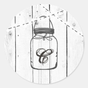 20 - 1,5 Umschlag Aufkleber Mason Jar String Light