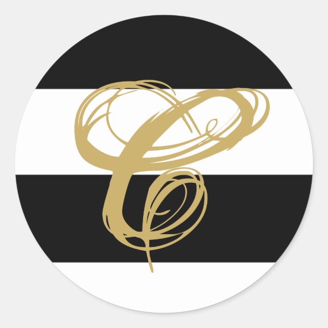 20 - 1,5 Umschlag Aufkleber Moderner Streifen Schw (Vorderseite)