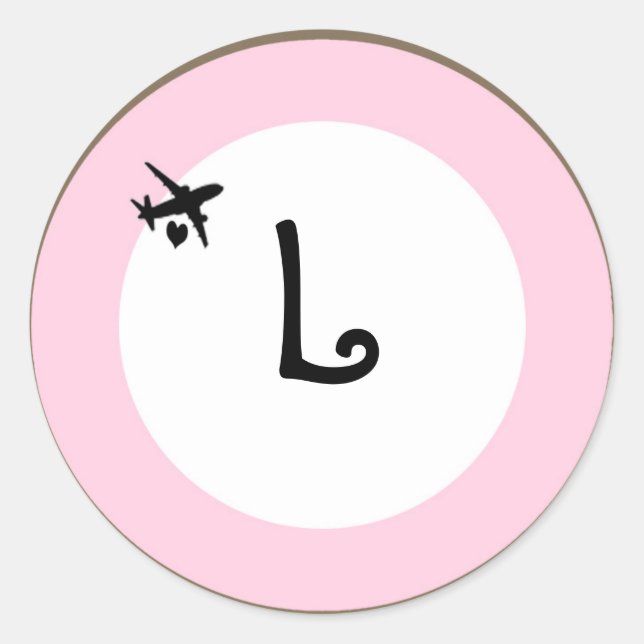 20 - 1,5 Umschlag Aufkleber Pink City Line (Vorderseite)