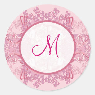 20 - 1,5" Umschlag Aufkleber Rosa/Lila chinesische