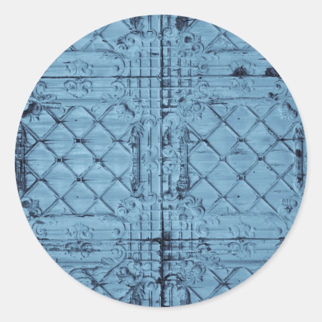 20 - 1,5 Umschlag Aufkleber Rustikale Zinndeckelde (Vorderseite)