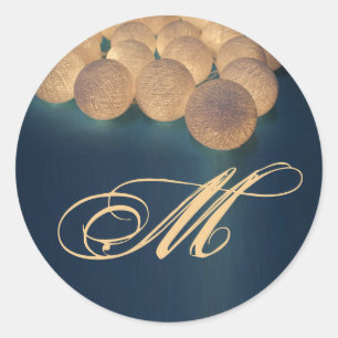 20 - 1,5 Umschlag Aufkleber String Lights Night La