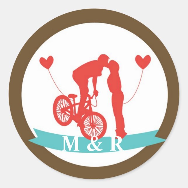 20 - 1,5 Umschlag Aufkleber Teen Liebe Couple on B (Vorderseite)