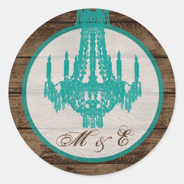 20 - 1,5 Umschlag Aufkleber Western Rustikaler Kro (Vorderseite)