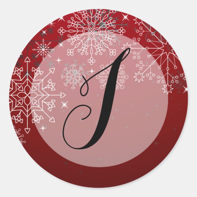 20 - 1,5 Umschlag Aufkleber Winterschneeflocken Sc (Vorderseite)