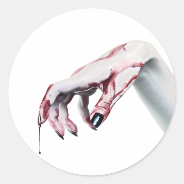 20 - 1,5 Umschlag Aufkleber Zombie Tropfen Vampir (Vorderseite)