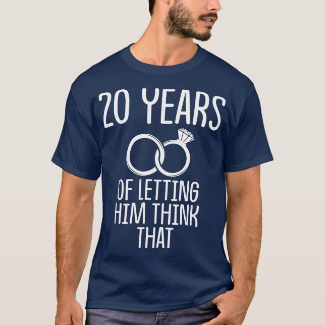 20. 20-jähriges Hochzeitsjubiläum Ehefrau T-Shirt (Vorderseite)