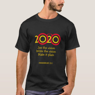 20:20 VISION Neujahr Gewohnte Schrift T-Shirt