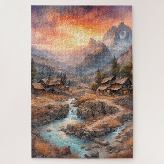 20" * 30" Berglandschaft, 1014 Stück Puzzle (Vertikal)