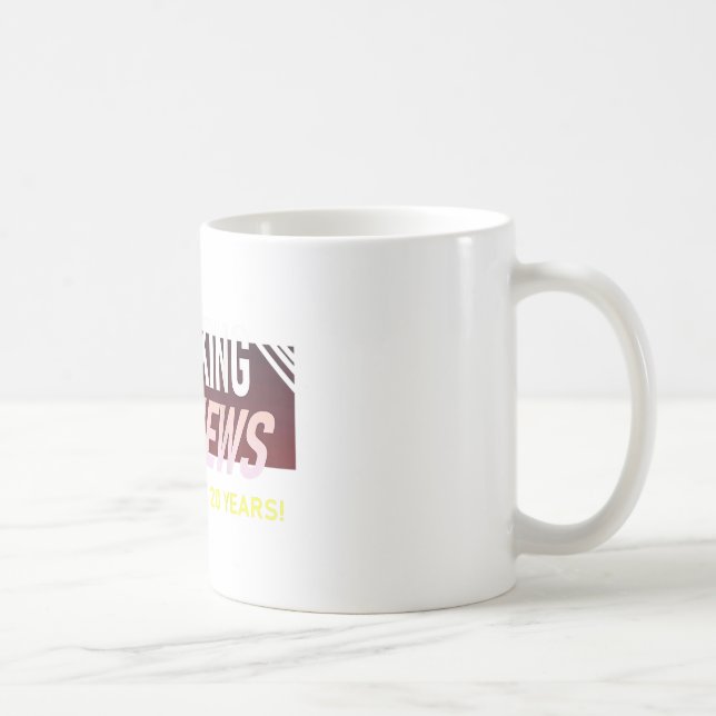 20. Arbeitsjubiläum 20 Jahre Karriere-Meilenstein Kaffeetasse (Rechts)