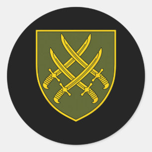 20. Armeekorps (Ukraine) Ukrainische Streitkräfte Runder Aufkleber