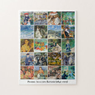 20 berühmte Pierre Auguste Renoir-Fine-Art-Gemälde Puzzle