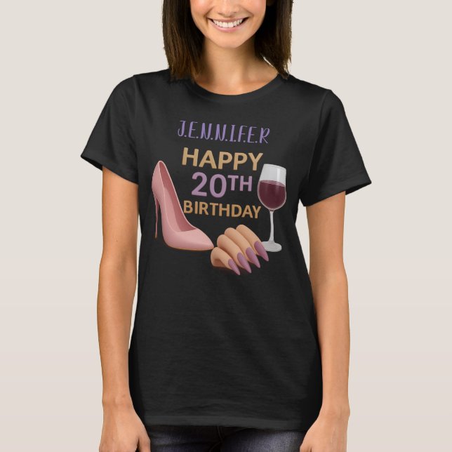 20 birthday for girl Women's Basic T-Shirt (Vorderseite)