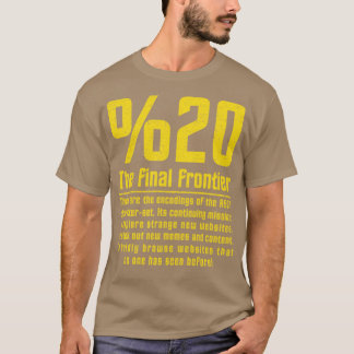 20 Die letzte Grenze Alt-Achse T-Shirt