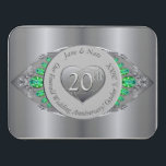 20. Emerald & Platinum Hochzeitstag Puzzle<br><div class="desc">Ist ihr 20. Hochzeitstag? Es macht keinen Spaß,  gemeinsam zu geben und zu tun; ein originelles Herzemblem auf einer verzierten,  smaragdgrünen und platinischen Grafik,  um ihren Meilenstein zu markieren; ein Ritual und Emblem für ihr smaragdgrünes Jahr!</div>