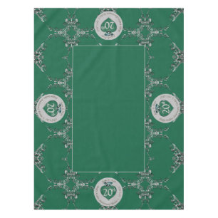 20. Emerald Wedding Jubiläum Tablecloth Tischdecke