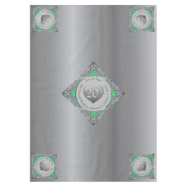 20. Emerald Wedding Jubiläum Tablecloth Tischdecke