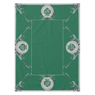20. Emerald Wedding Jubiläum Tablecloth Tischdecke