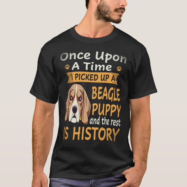 20 Es war einmal - Beagle Welpe Beagle T-Shirt (Vorderseite)