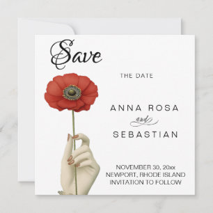 *~* 20 Foto AR6 Elegant Save the Date Vintag Einladung