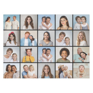 20 FotoCollage - Hintergrundfarbe kann geändert we Tischdecke