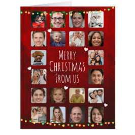 20 Fotos, um Familie frohe Weihnachten personalisi