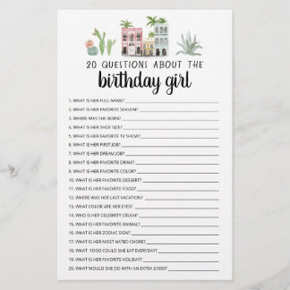 20 Fragen über das Geburtstagskameraspiel