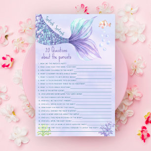 20 Fragen zu den Eltern Mermaid Babydusche