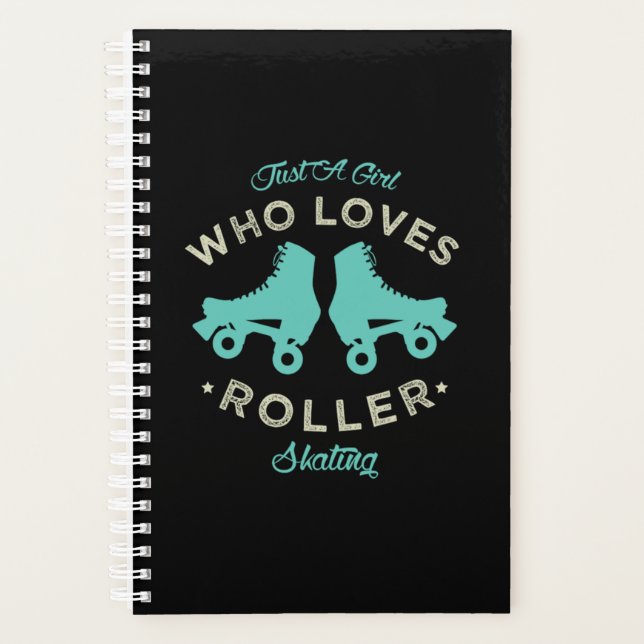 20.Funny Nur ein Mädchen, das Lieben Rolle Skaten  Planer (Vorderseite)