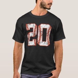 20. Geburtstag Baseball 20-jähriges Junge Mädchen T-Shirt