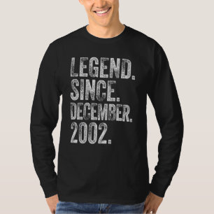 20. Geburtstag Dezember Geboren 20 Jahre Vermächtn T-Shirt