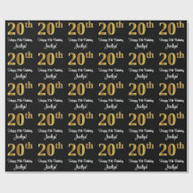 20. Geburtstag: Elegante Luxuriöse Imitate Gold Lo