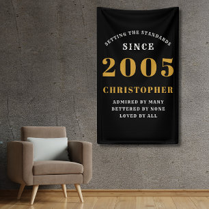 20. Geburtstag Geboren 2005 Name Schwarzes Gold hi Banner