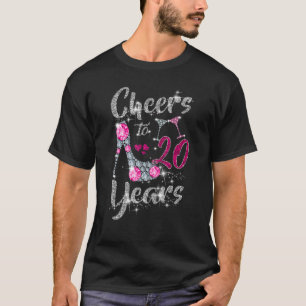 20. Geburtstag heiß auf 20 Jahre alten Wein hoch e T-Shirt