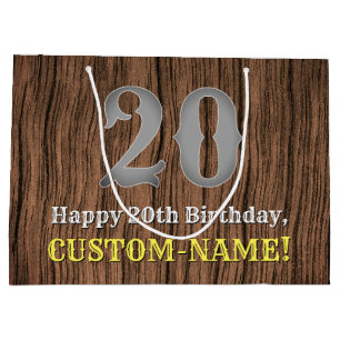 20. Geburtstag: Inspirierter Country Western Look, Große Geschenktüte