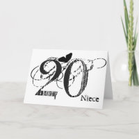 20. Geburtstag, Nichte, Schmetterling, schwarz & w