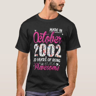 20. Geburtstag Phantastisch seit Oktober 2002 T-Shirt